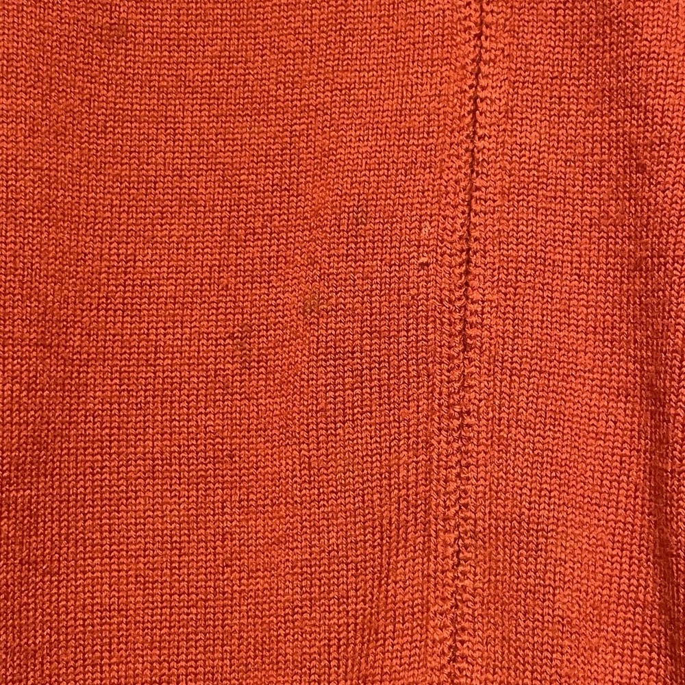 Brooks Brothers 346 100% Merino Wool Cardigan Vest Orange Mens M - Picture 5 of 5